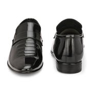 West Port Men Synthetic Patent Slip-On Party Wear Shoes ( M-BT-03-Black)