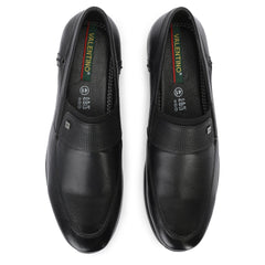 Men Premium Leather Slip-On Formal Shoes (Astra-21A-Black)