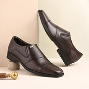 Men Premium Leather Brushoff Slip-On Formal Shoes (Newtop-10-Brushoff)