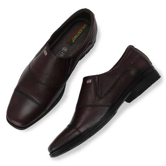 Men Premium Leather Brushoff Slip-On Formal Shoes (Newgen-10)