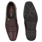 Men Premium Leather Brushoff Slip-On Formal Shoes (Newtop-10-Brushoff)