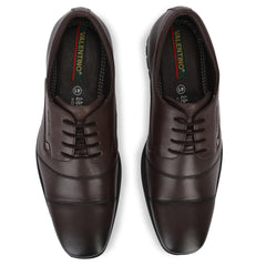 NEWGEN-52 BROWN MEN LEATHER DERBY SHOES