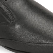 Men Premium Leather Black Slip-On Formal Shoes (California-20-Black)