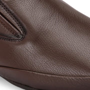 Men Premium Leather Brown Slip-On Formal Shoes (California-20-Brown)