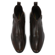 Men Premium Leather Pine Formal Ankle Zipper Boot (DareDevil-85-Pine)