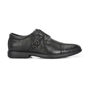 Men Premium Leather Black Slip-On Formal Shoes (Joyland-81-Black)