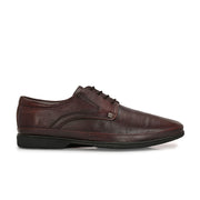 Men Premium Leather Lace-Up Formal Derby Shoes (Gateway-52-Brushoff)