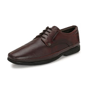 Men Premium Leather Lace-Up Formal Derby Shoes (Gateway-52-Brushoff)