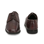 Men Premium Leather Lace-Up Formal Derby Shoes (Gateway-52-Brushoff)