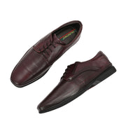 Men Premium Leather Lace-Up Formal Derby Shoes (Gateway-52-Brushoff)