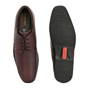 Men Premium Leather Lace-Up Formal Derby Shoes (Gateway-52-Brushoff)