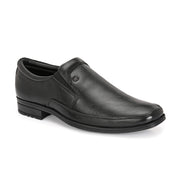 Men Premium Leather Black Slip-On Formal Shoes (NewTop-01-Black)