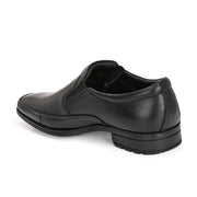 Men Premium Leather Black Slip-On Formal Shoes (NewTop-01-Black)