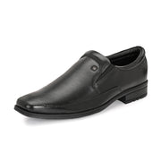 Men Premium Leather Black Slip-On Formal Shoes (NewTop-01-Black)