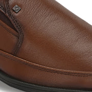 Men Premium Leather Mocca Slip-On Formal Shoes (NewTop-01-Mocca)