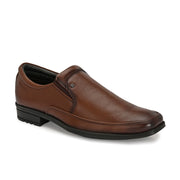 Men Premium Leather Mocca Slip-On Formal Shoes (NewTop-01-Mocca)