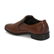 Men Premium Leather Mocca Slip-On Formal Shoes (NewTop-01-Mocca)