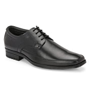 Men Premium Leather Lace-Up Formal Shoes (Newtop-51-Black)