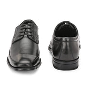 Men Premium Leather Lace-Up Formal Shoes (Newtop-51-Black)