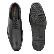 Men Premium Leather Lace-Up Formal Shoes (Newtop-51-Black)