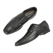 Men Premium Leather Lace-Up Formal Shoes (Newtop-51-Black)