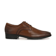 Men Premium Leather Lace-Up Formal Shoes (Newtop-51-Mocca)