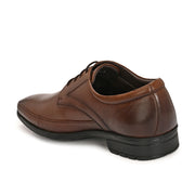 Men Premium Leather Lace-Up Formal Shoes (Newtop-51-Mocca)