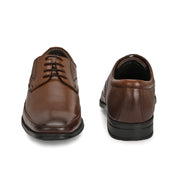 Men Premium Leather Lace-Up Formal Shoes (Newtop-51-Mocca)