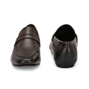 Men Premium Leather Slip On Shoes (WalkFree-01-Brown)