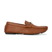 Men Premium Leather Tan Casual Slip On Driving Loafers (Emporio-30-Tan)