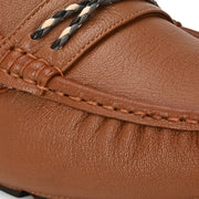 Men Premium Leather Tan Casual Slip On Driving Loafers (Emporio-30-Tan)