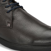 Men Premium Leather Brown Lace-Up Formal Derby Shoes (Joyland-75-Brown)