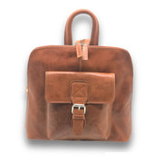 West Port Women Premium Leather Hand Bag (LBG-ISC-01-TAN)