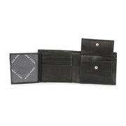 West Port Men's Genuine Leather Wallet – Classic Design with Ample Storage (M-WT-ISC-11-BLACK-MEDIUM)