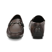 Men Premium Leather Brown Slip On Loafer (Italiano-05-Brown)