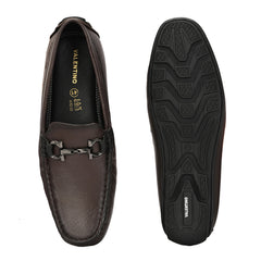 Men Premium Leather Brown Slip On Loafer (Indegene-05-Brown)