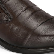 Men Premium Leather Brown Slip-On Formal Shoes (Saint-21-Brown)