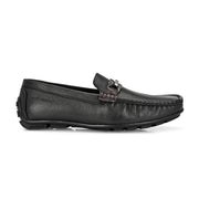 Men Premium Leather Black Slip On Loafer (Italiano-05-Black)