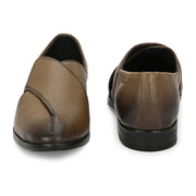 Men Premium Leather Grey Stylish & Comfortable Peshawari Sandals (Indigo-21-Grey)