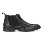 Men Premium Leather Black Chelsea Boot (Joyland-85-Black)