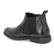Men Premium Leather Black Chelsea Boot (Joyland-85-Black)