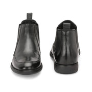 Men Premium Leather Black Chelsea Boot (Joyland-85-Black)