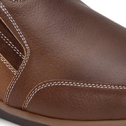 Men Premium Leather Casual Slip On Shoes (Fascinate-21-Tan/Brown)