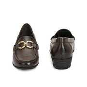 Women Premium Leather Loafers (W-Catrina-11-Brown)