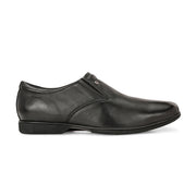 Men Premium Leather Black Slip-On Formal Shoes (Gateway-06-Black)