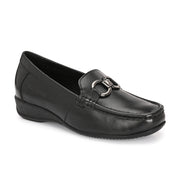 Women Premium Leather Loafers (W-Catrina-11-Black)