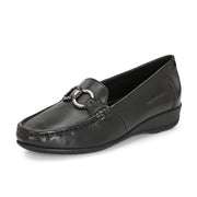 Women Premium Leather Loafers (W-Catrina-11-Black)