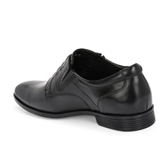 Men Premium Leather Black Designer Laces Pattern Slip-On Formal Shoes (Sterling-21-Black)