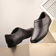 Men Premium Leather Brown Slip-On Formal Shoes (Gateway-06-Brown)