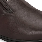 Men Premium Leather Brown Slip-On Formal Shoes (Gateway-06-Brown)